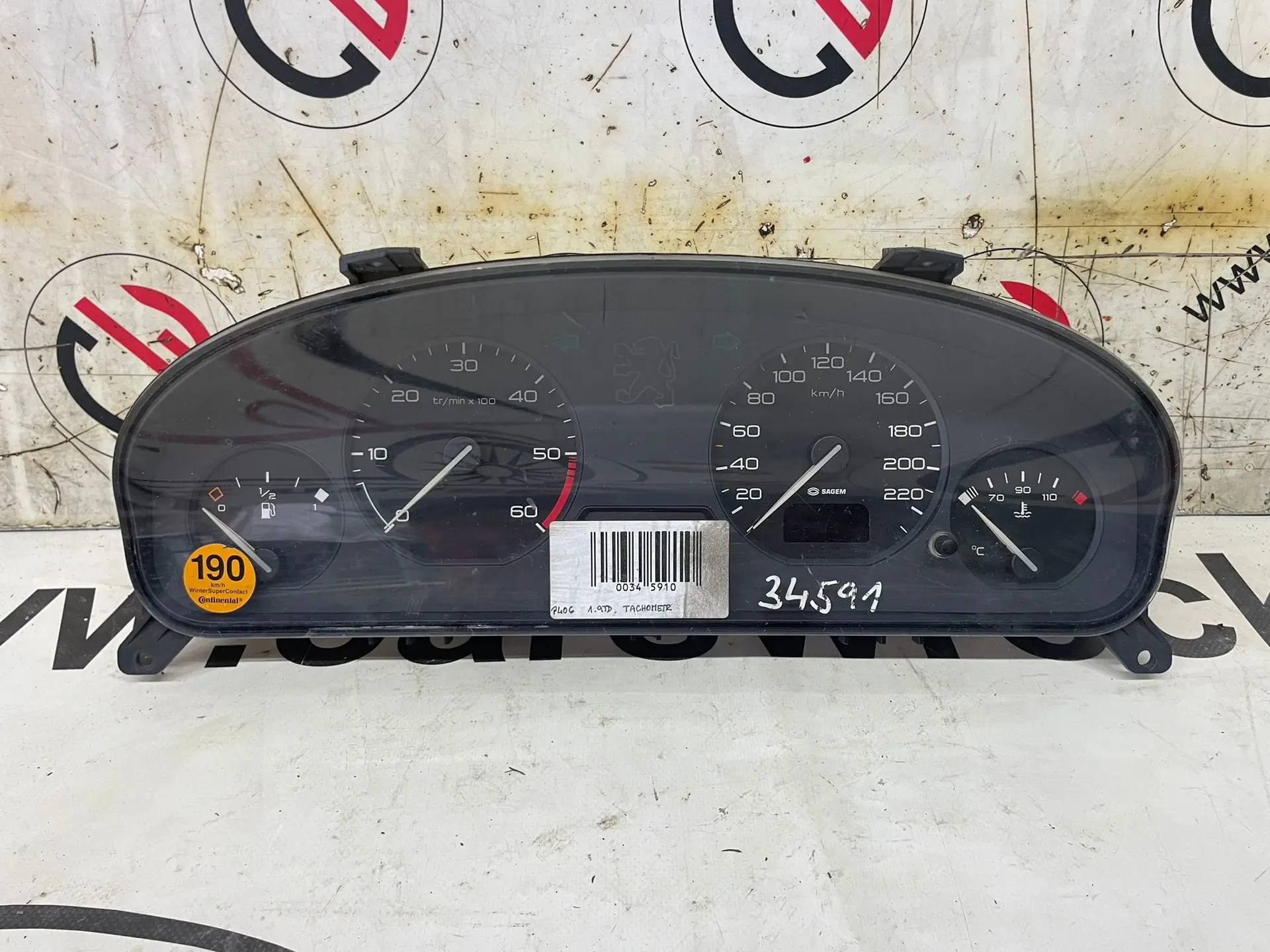 Tachometr 1.9 TD – Peugeot 406 1995-1999