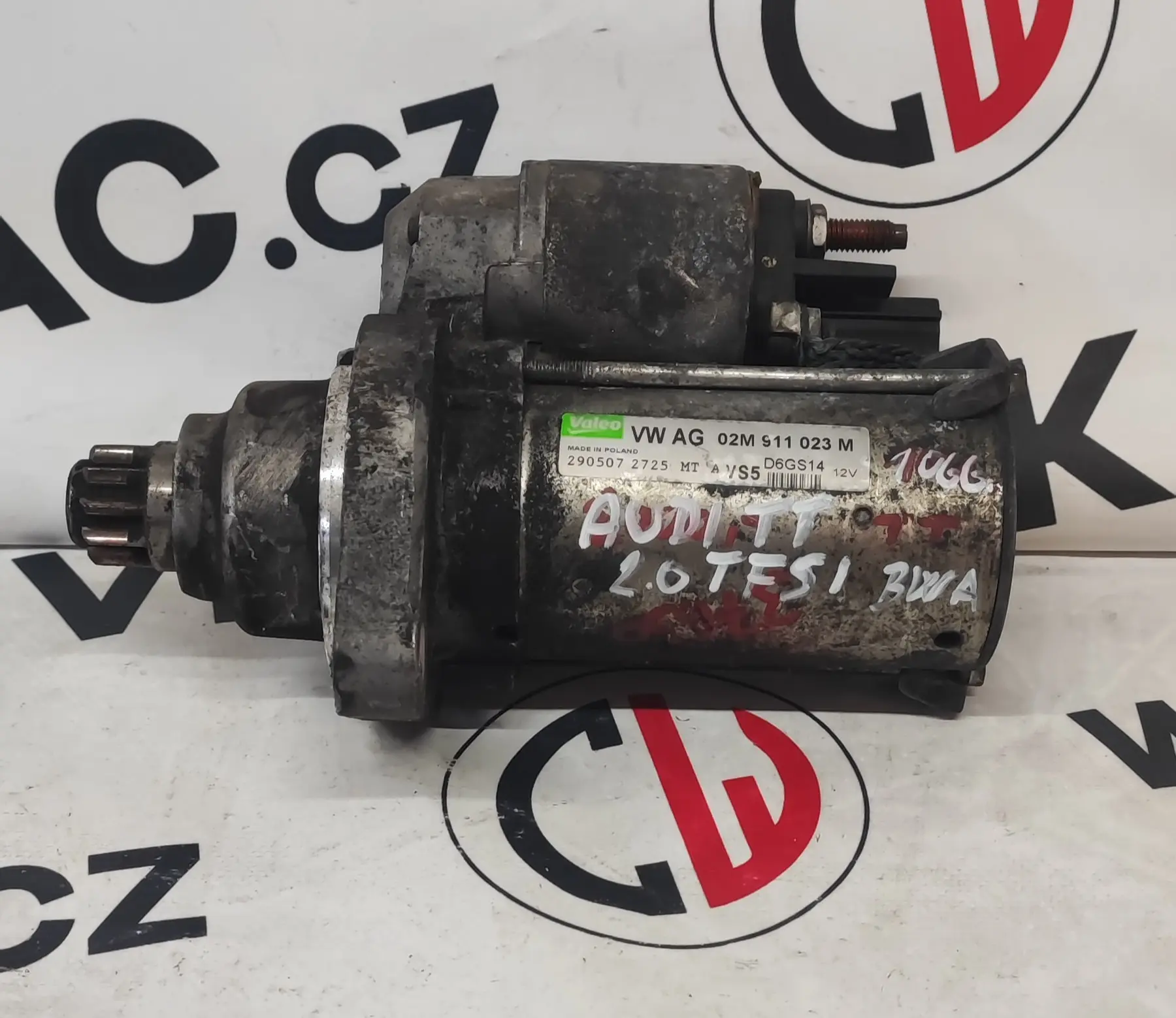 Startér 2.0 TFSI, BWA – Audi TT 2006-2014