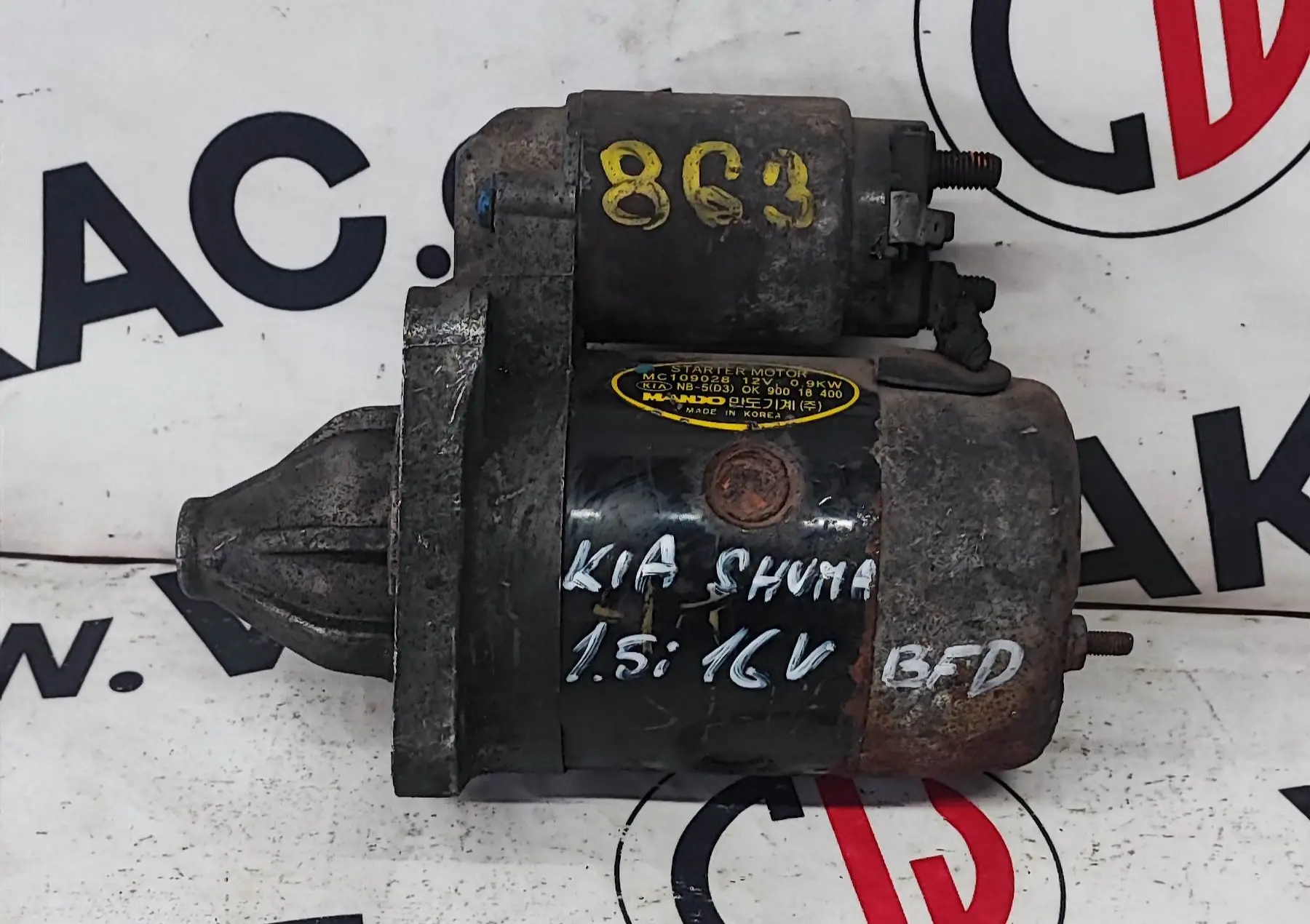 Startér 1,5i 16V, BFD – Kia Shuma 2001-2004