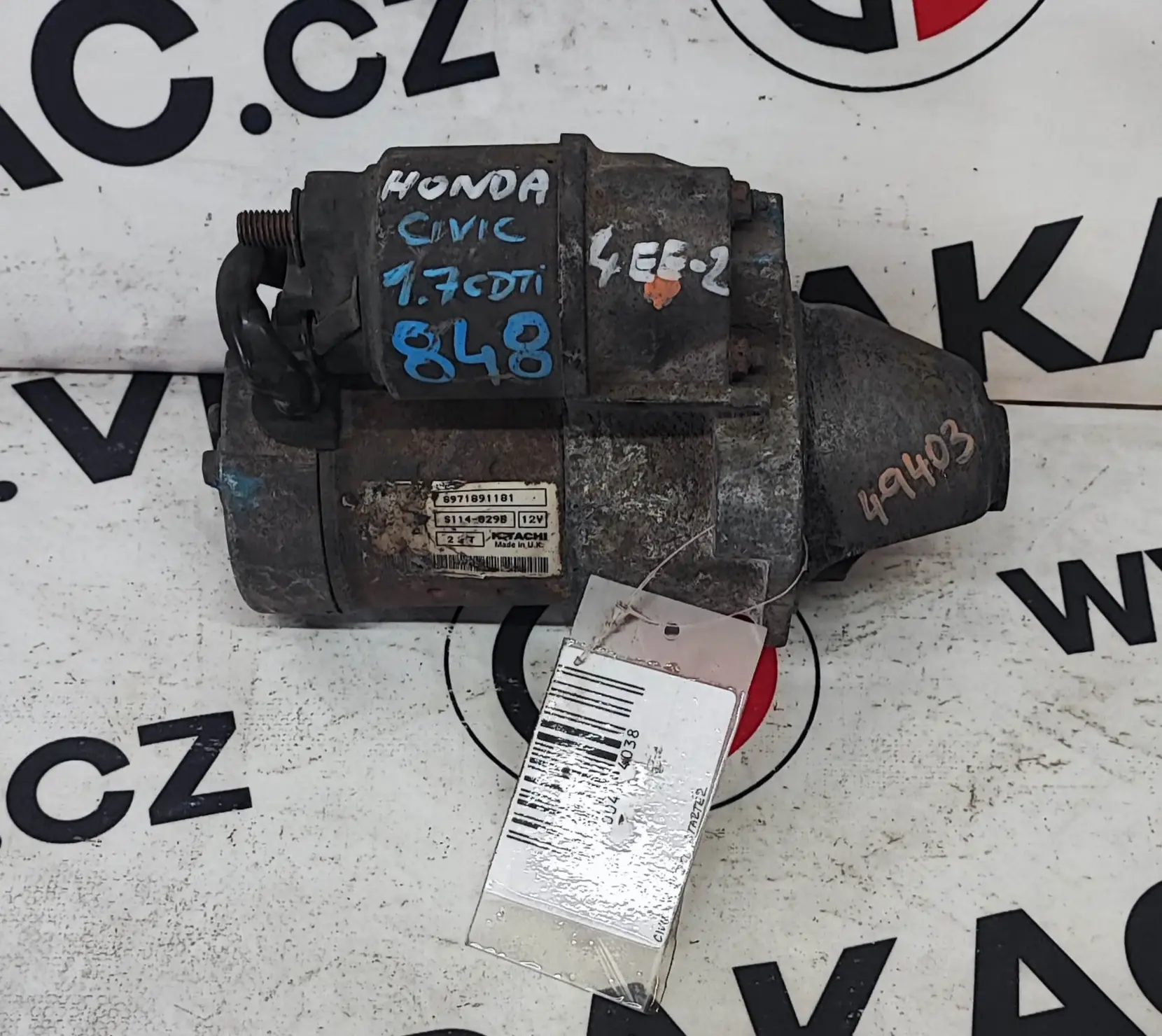 Startér 1.7 CDTI, 4EE-2 – Honda Civic 1995-2001