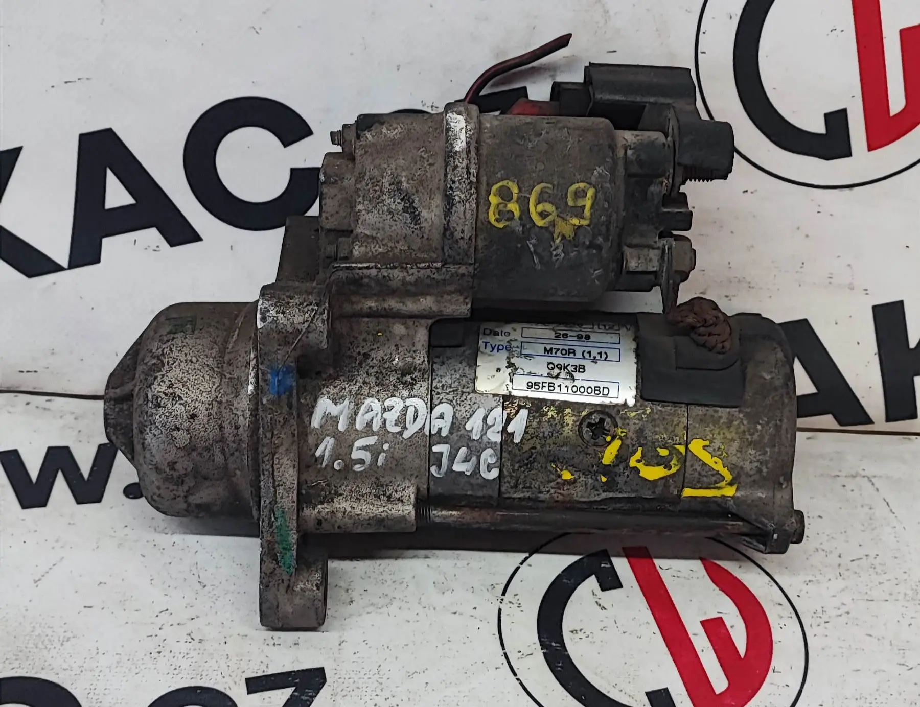 Startér 1.3i, J4C – Mazda 121 1996-2003