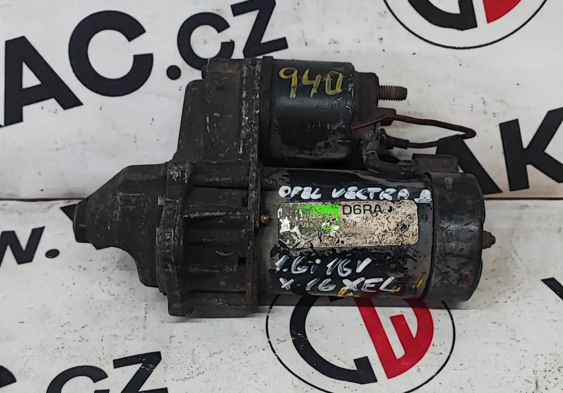 Startér 1.6i 16V, X16XEL – Opel Vectra B 1995 - 2002