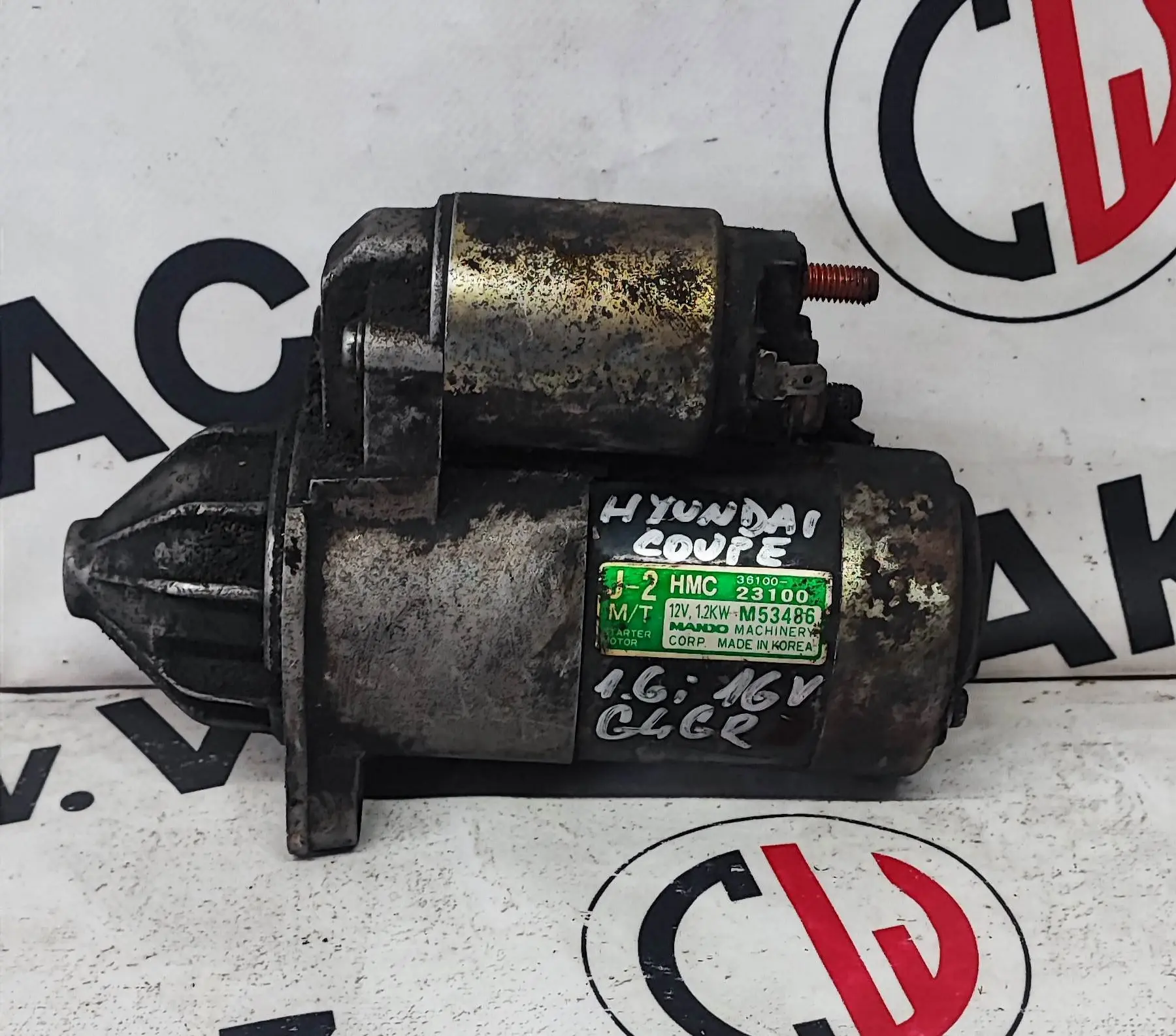 Startér 1.6i 16V, G4GR – Hyundai Coupe 1996-2002