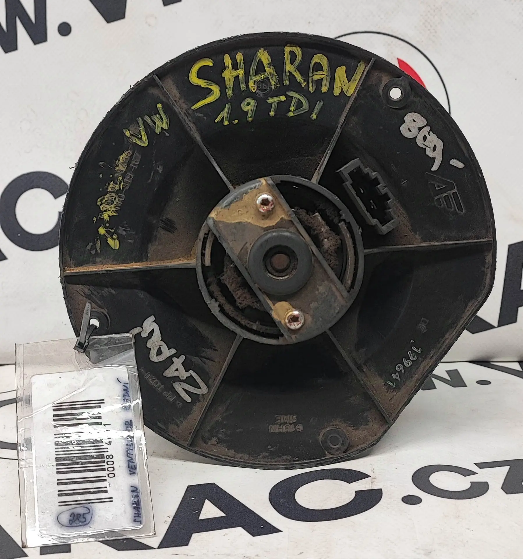 Ventilátor topení zadní 1.9 TDI – Volkswagen Sharan 1995-2000