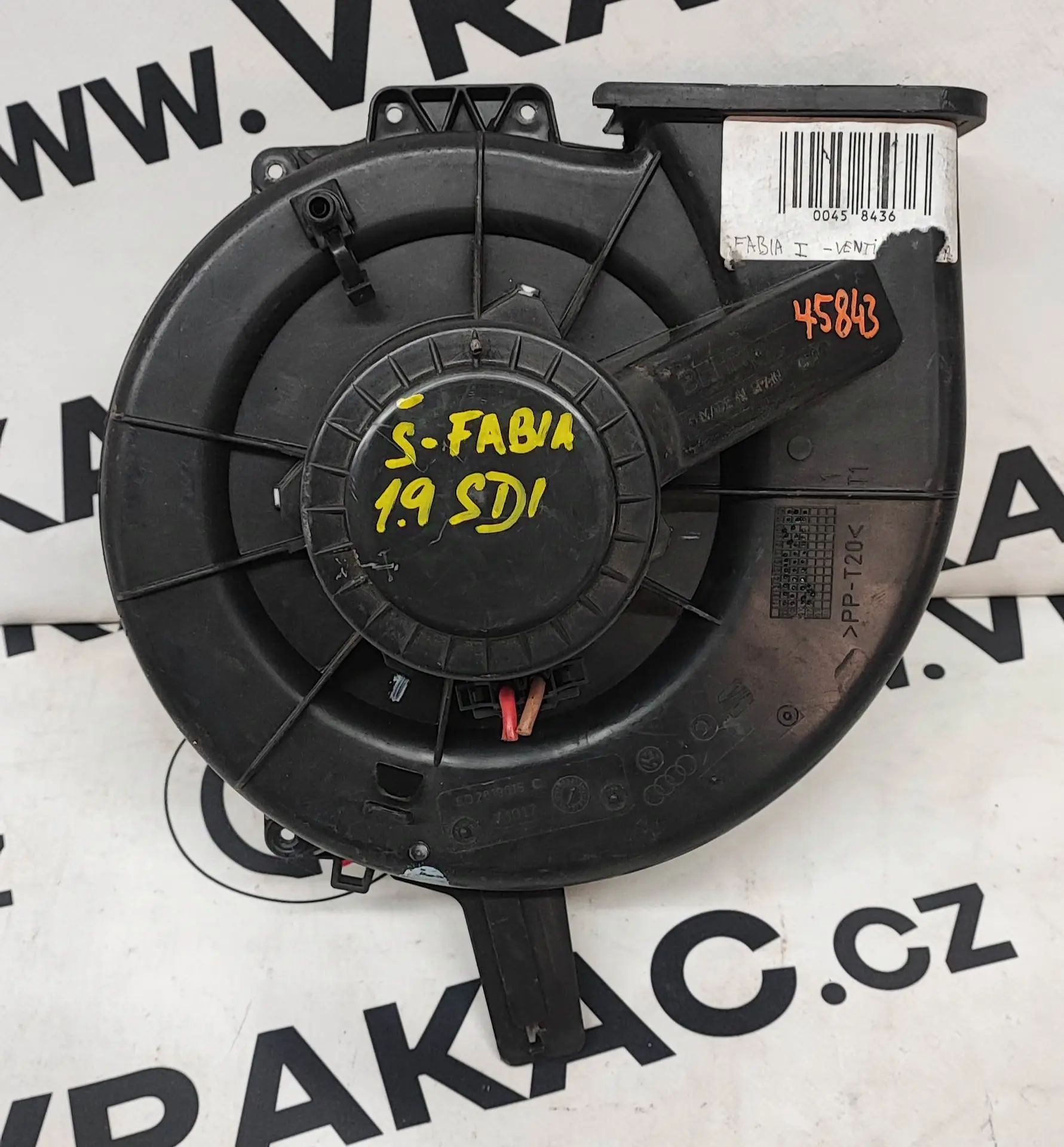 Ventilátor topení 1.9 SDI, ASY – Škoda Fabia I 1999-2008