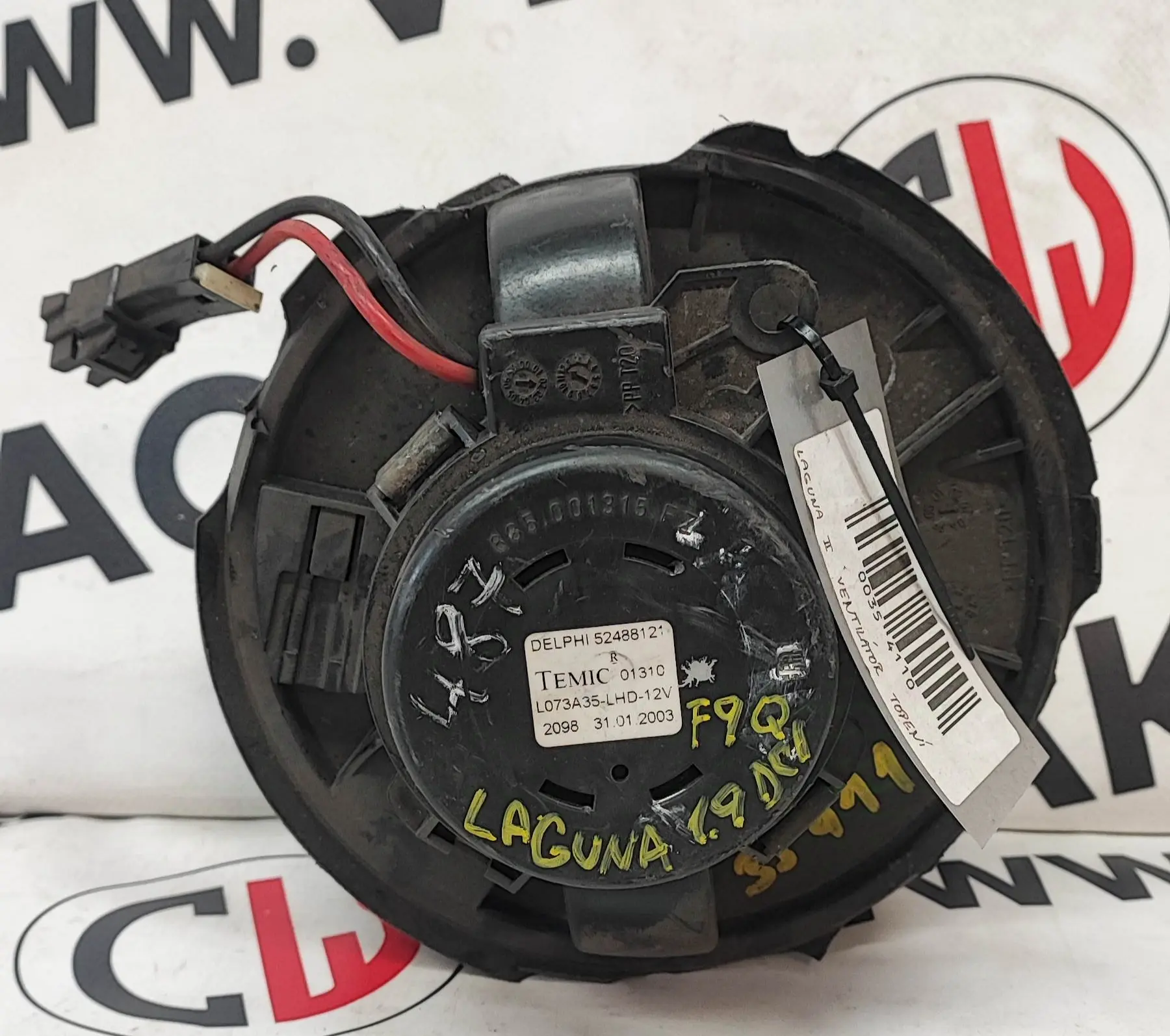 Ventilátor topení 1.9 dCi, F9Q – Renault Laguna II 2001-2007