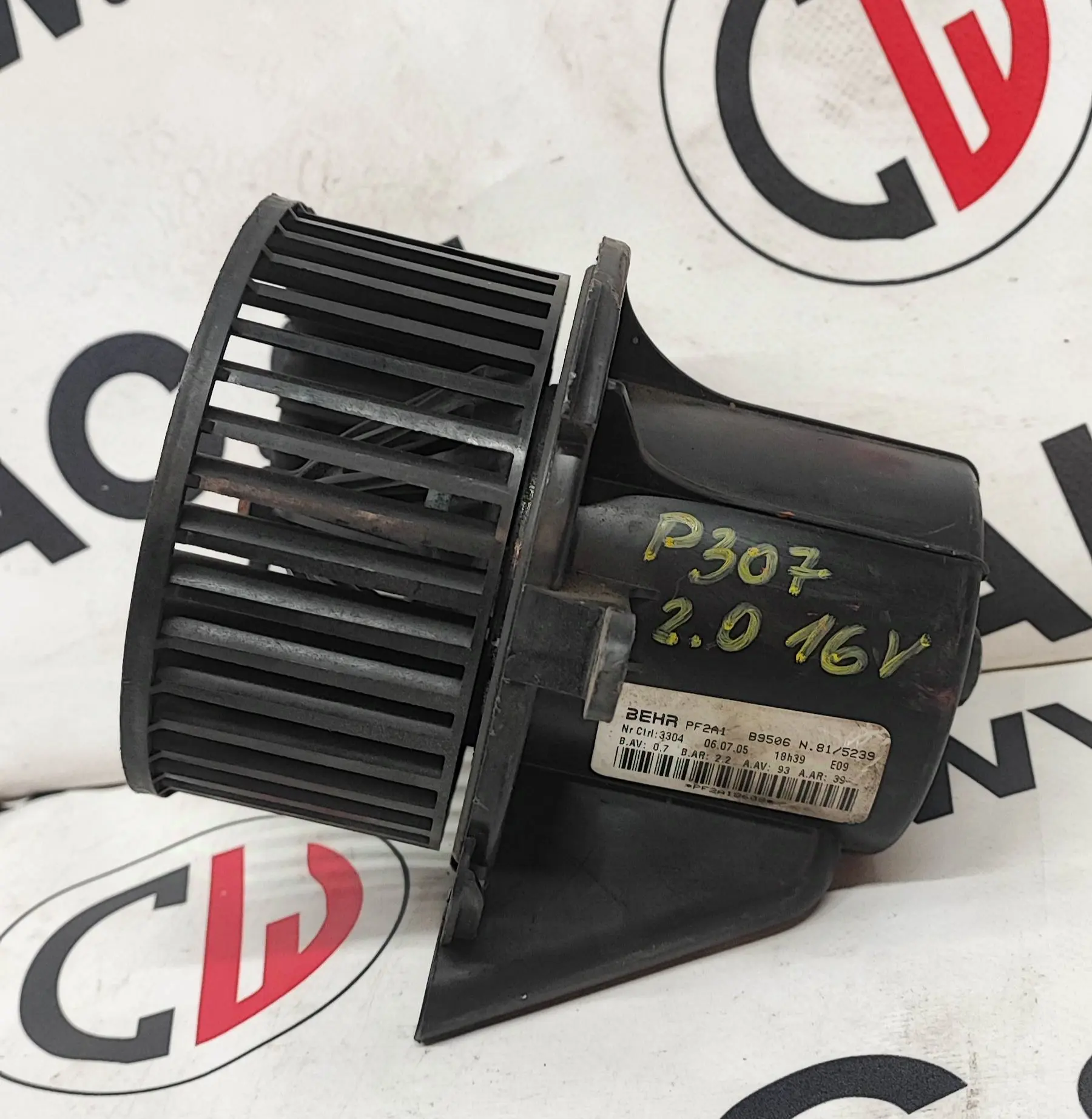 Ventilátor topení 2.0 16V – Peugeot 307 2005-2009