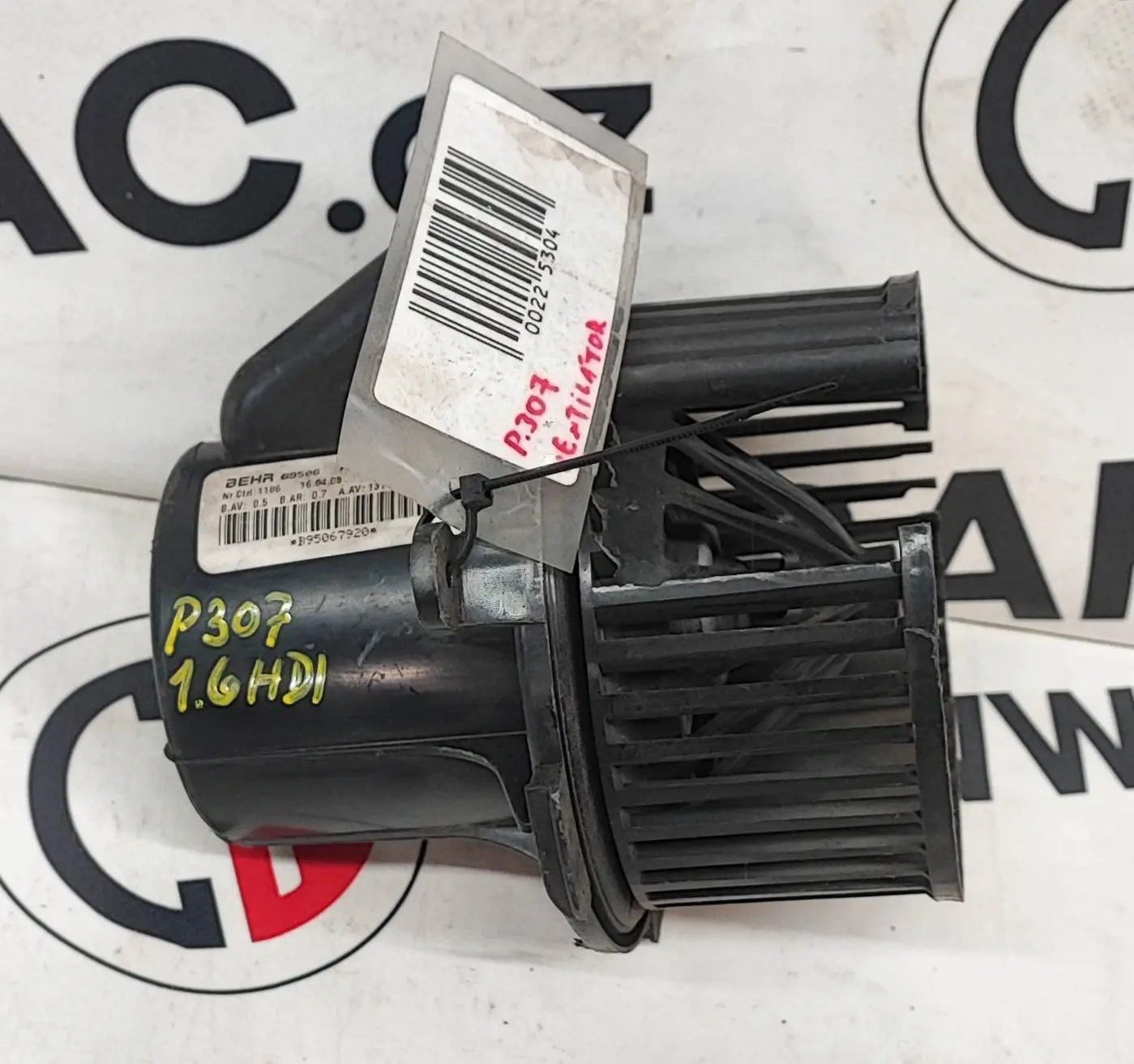 Ventilátor topení 1.6 HDI – Peugeot 307 2005-2009
