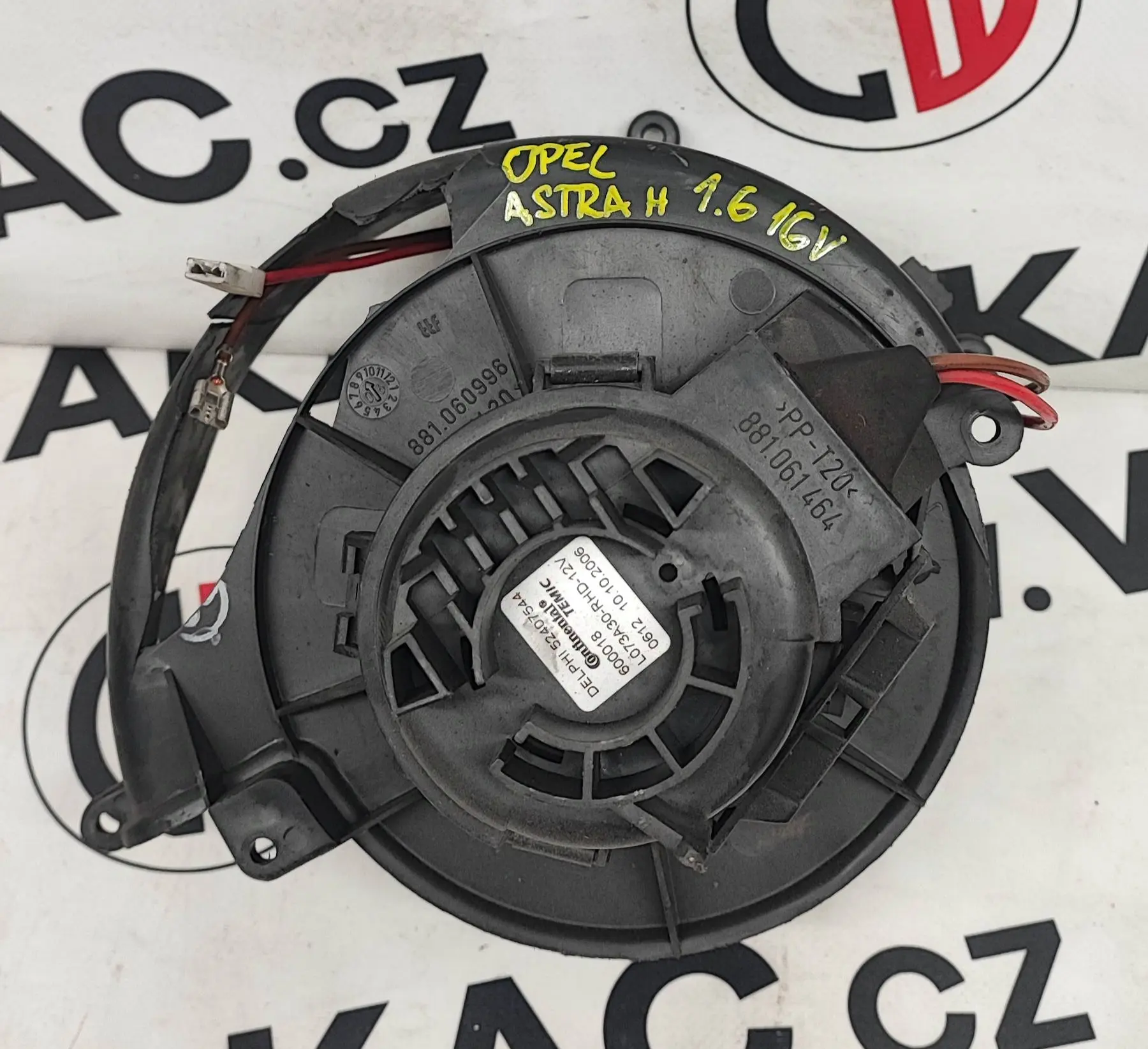 Ventilátor topení 1.6 16V – Opel Astra H 2004 - 2010