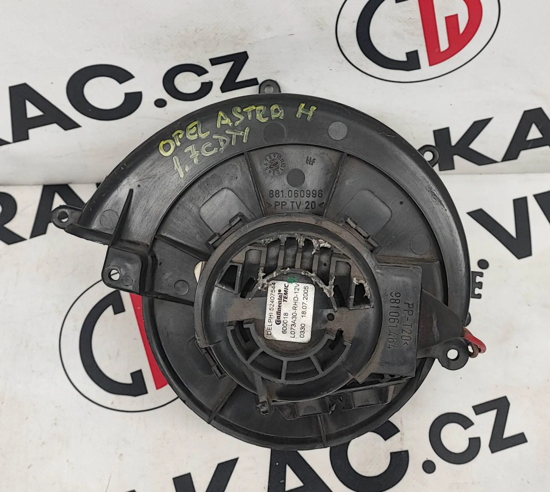 Ventilátor topení 1.7 CDTI – Opel Astra H 2004 - 2010