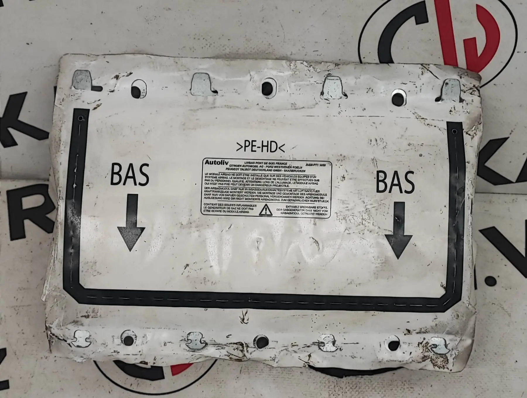 Airbag spolujezdce (9646339680) – Citroen C4 2004-2009