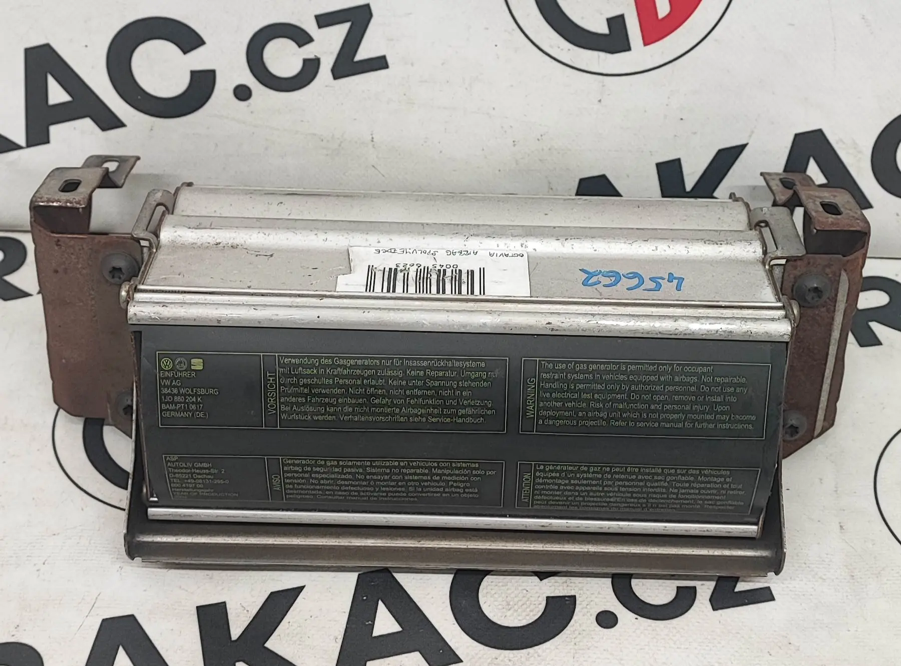 Airbag spolujezdce (1J0880204K) – Škoda Octavia I 2000-2010