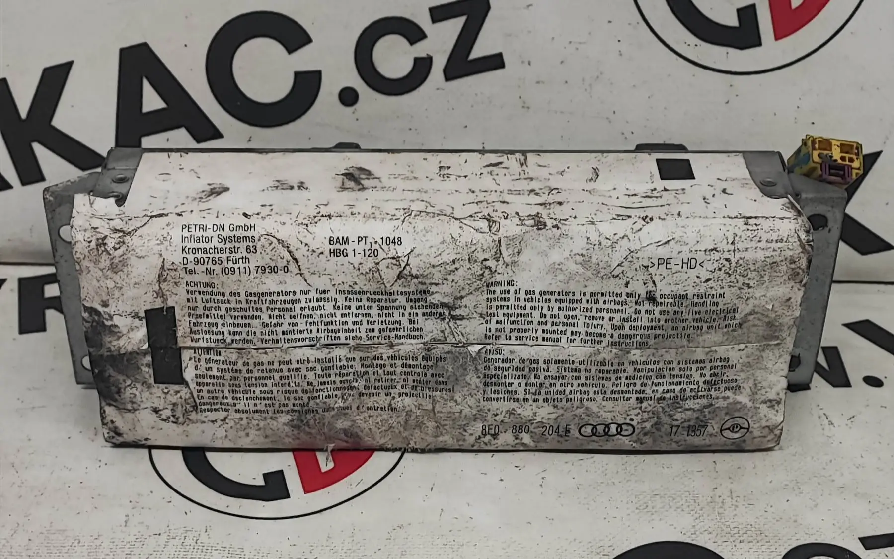 Airbag spolujezdce (8E0880204E) – Audi A4 2000-2004