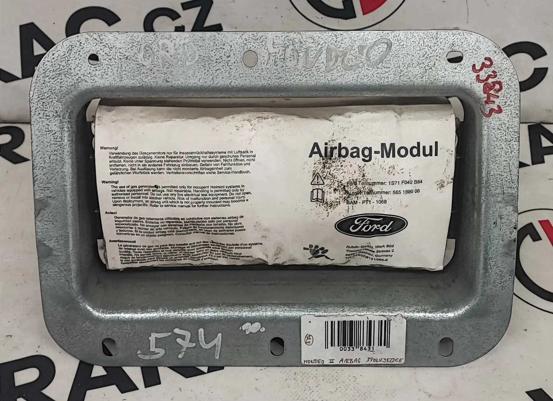 Airbag spolujezdce 1S71F042B84 – Ford Mondeo 2000-2007