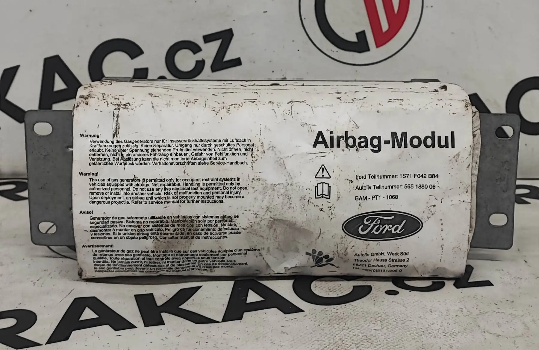 Airbag spolujezdce 1S71F042B84 – Ford Mondeo 2000-2007