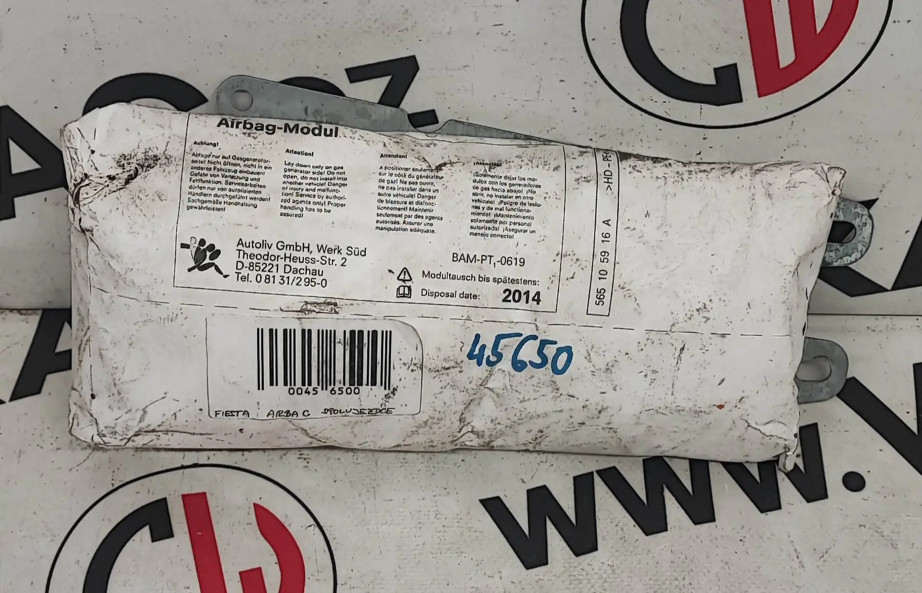 Airbag spolujezdce 97FBF042B84 – Ford Fiesta 1995-2002