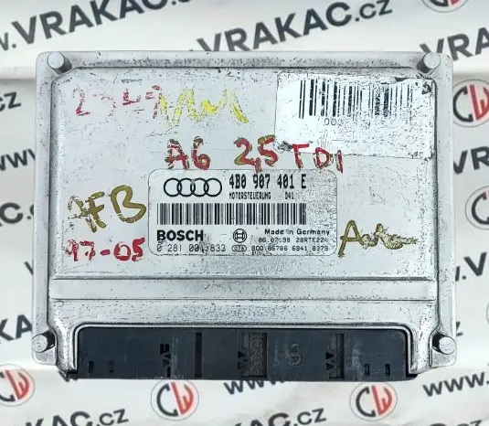 Řídící jednotka motoru (4B0907401E) – Audi A6 1997-2005