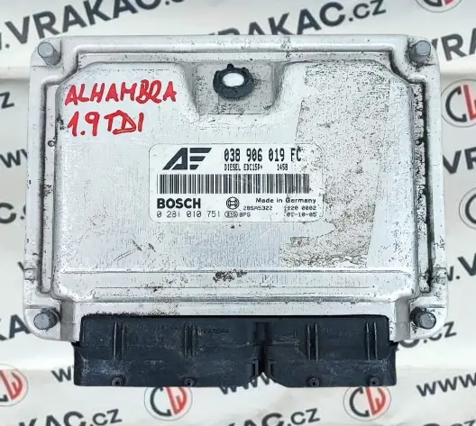 Řídící jednotka motoru (038906019FC) – Seat Alhambra 2000 - 2010