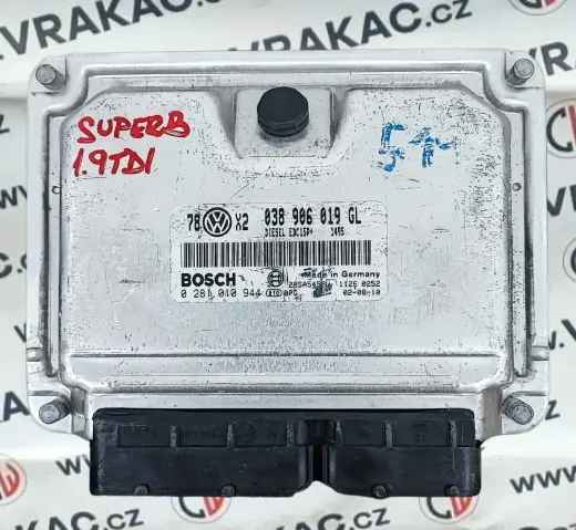 Řídící jednotka motoru (038906019GL) – Škoda Superb 2001-2008