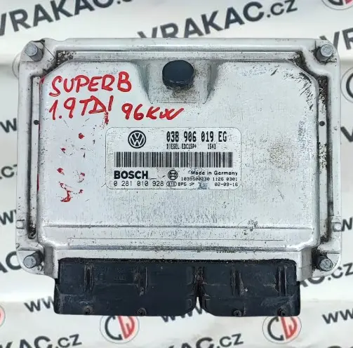 Řídící jednotka motoru (038906019EG) – Škoda Superb 2001-2008