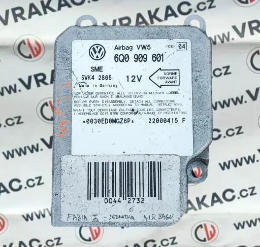 Řídící jednotka airbag (6Q0909601) – Škoda Fabia I 1999-2008