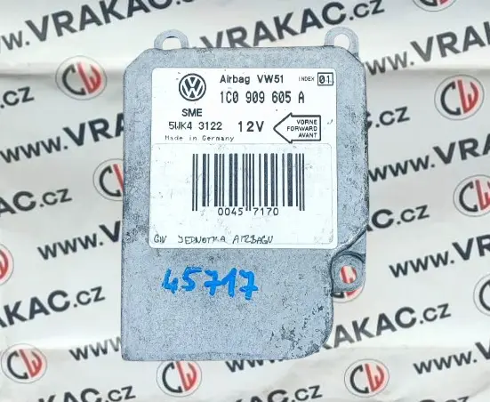 Řídící jednotka airbagu – Volkswagen Golf IV 1998-2005