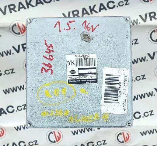 Řídicí jednotka motoru (MEC20-600) – Nissan Almera 2000-2006