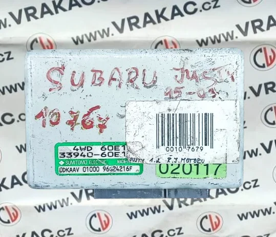Řídicí jednotka motoru (33940-60E1) – Subaru Justy II 1995-2003