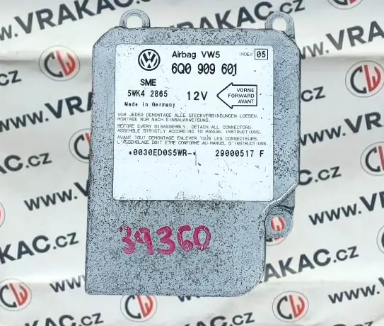 Řídící jednotky airbagu (6Q0909601) – Seat Toledo II 1998 - 2006