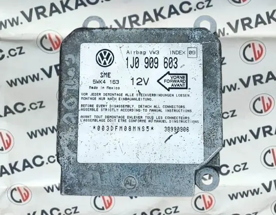 Řídící jednotka airbagu (1J0909603) – Seat Cordoba 1999 - 2005