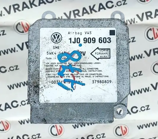 Řídící jednotka airbagu (1J0909603) – Volkswagen Lupo 1998-2005