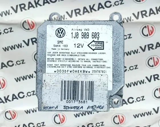 Řídící jednotka airbagu – Škoda Octavia I 2000-2010