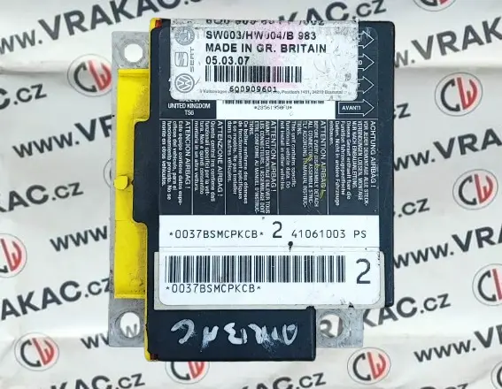 Řídící jednotka airbagu (6Q0909601F) – Seat Ibiza 2002 - 2009