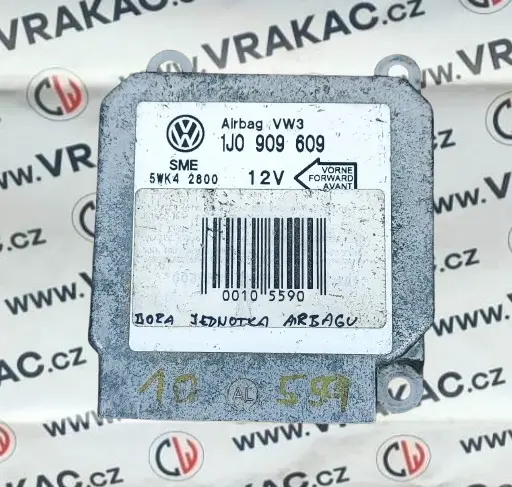 Řídící jednotka airbagu (1J0909609) – Volkswagen Bora 1998-2005
