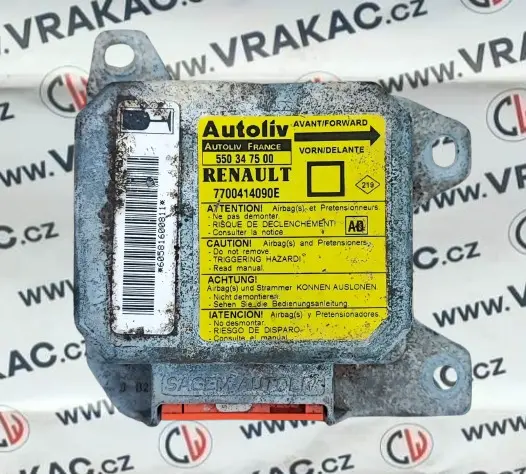 Řídící jednotka airbagu (7700414090E) – Renault Scenic 1996-2001