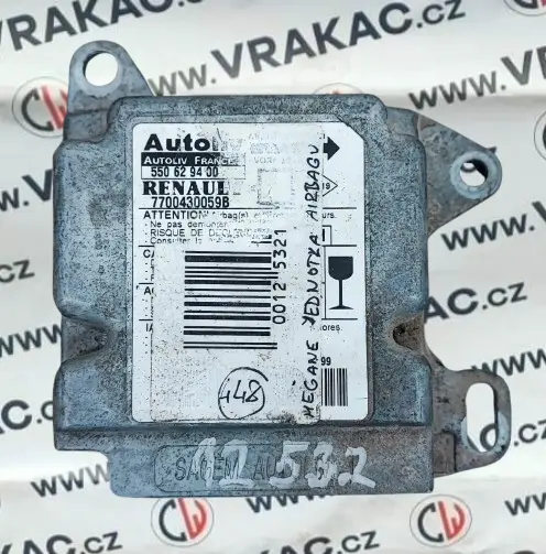 Řídící jednotka airbagu – Renault Megane 1995-2003