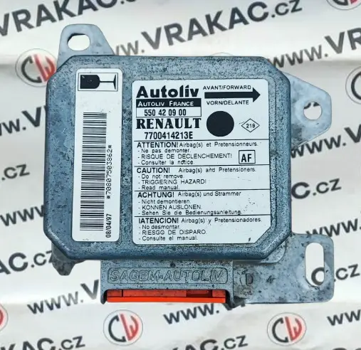 Řídící jednotka airbagu (7700414213E) – Renault Clio 1990-1998