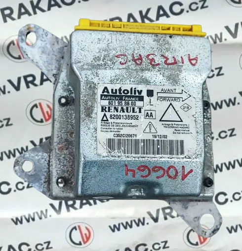 Řídící jednotka airbagu (8200138952) – Renault Laguna II 2001-2007