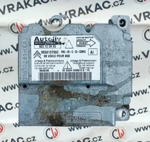 Řídící jednotka airbagu (9658137980) – Citroen C4 2004-2009