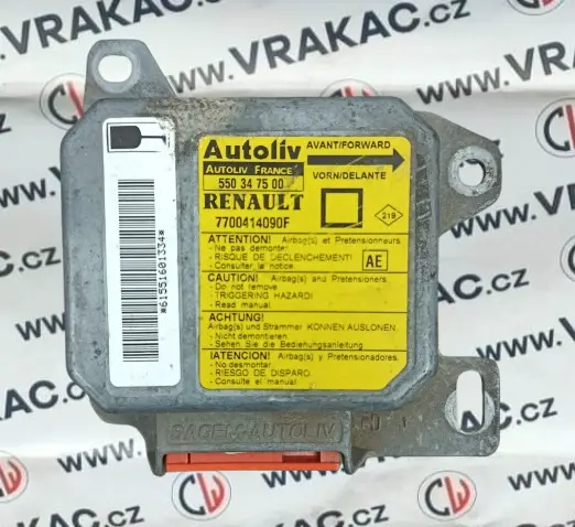 Řídící jednotka airbagu – Renault Megane 1995-2003
