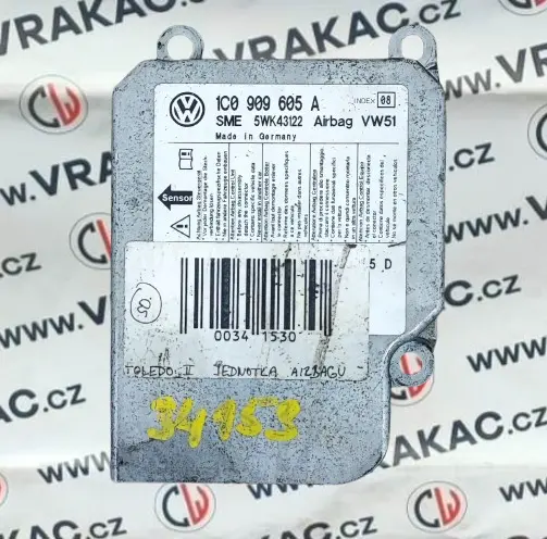 Řídící jednotka airbagu (1C0909605A) – Seat Toledo II 1998 - 2006