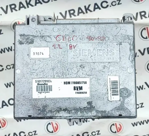 Řídící jednotka motoru (7700858258) – Renault Clio 1990-1998