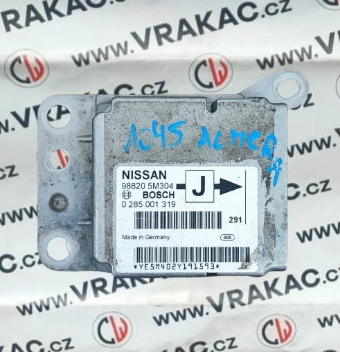 Řídicí jednotka airbagu (98820-5M304) – Nissan Almera 2000-2006