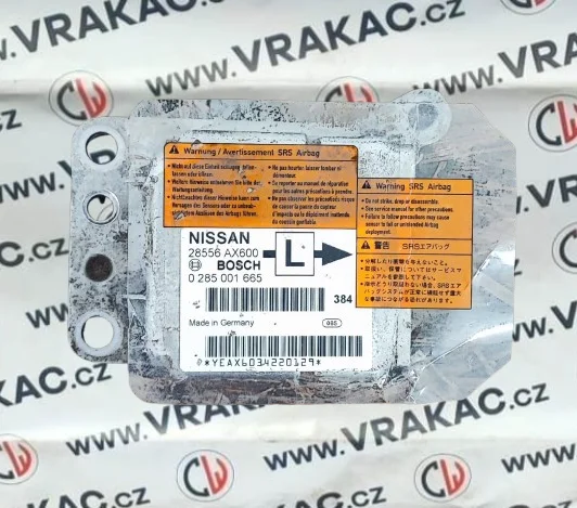 Řídicí jednotka airbagu (28556-AX600) – Nissan Micra 2003-2010
