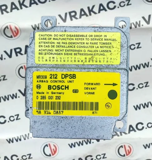 Řídicí jednotka airbagu (0285001232) – Mitsubishi Carisma 1995-2006
