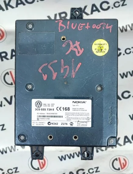 Řídicí jednotka bluetooth – Volkswagen Passat B6 2005-2010