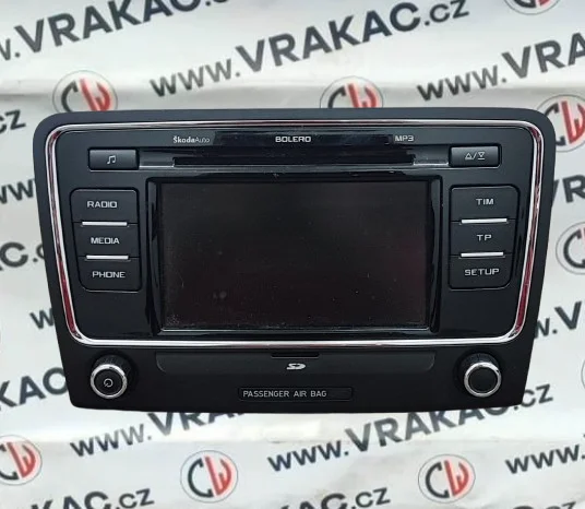 Autorádio (3T0035156C) – Škoda Superb II 2008-2013