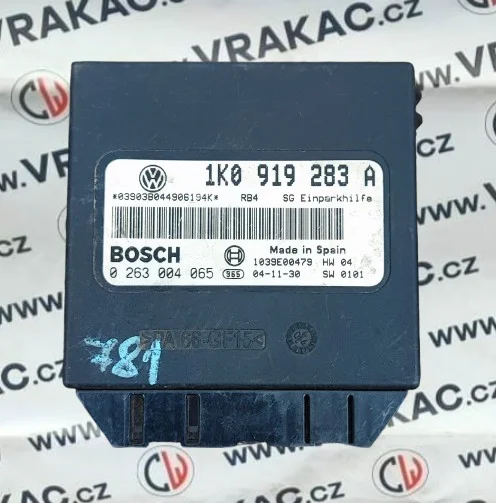 Řídicí jednotka parkovacího systému (1K0919283A) – Volkswagen Touran 1T1 2003-2006